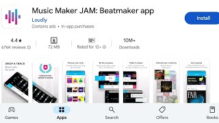 How To Install Music Maker JAM Beatmaker Apps  How To Download Music Maker JAM Beatmaker Apps [upl. by Sueahccaz761]