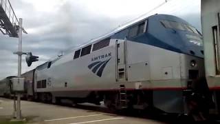 Amtrak arrival and departure 7232017 [upl. by Ediva]