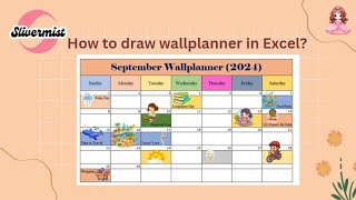 How to draw a wall planner in Excel [upl. by Alexandro]