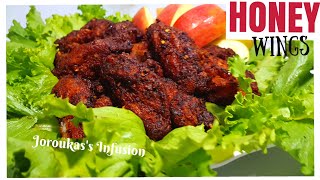 How to make Honey Garlic Chicken Wings Stove top BBQ Wings Easy Sweet and Spicy Wings [upl. by Morell]