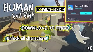 HUMAN fall flat Unlock all characters free Download link mod V 14 apk [upl. by Anitan]