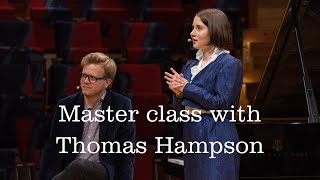 Master class with Thomas Hampson Schubert Week 2023 Berlin Mira Alkhovik soprano [upl. by Ihtac716]