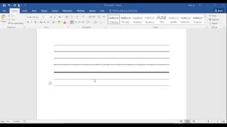 How to Insert a Line in Word The QUICK amp EASY Way  How to Make a Line in Word 2016 [upl. by Liamsi]