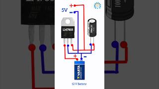 12V to 5V Converter LM7805 Mosfet Project  12V to 5V Connection Circuit Converter Shorts Video [upl. by Anairotciv]