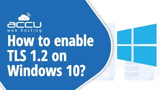 How To Enable TLS 12 on windows 10 [upl. by Guerra347]