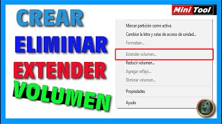 ✅ CREAR ELIMINAR Particiones ✅ EXTENDER VOLUMEN no sale o está deshabilitado 🔴 PARTITION WIZARD [upl. by Ynehpets319]