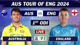 AUSTRALIA vs ENGLAND 1st ODI MATCH LIVE SCORES  AUS vs ENG LIVE MATCH COMMENTARY  AUS BAT [upl. by Stesha996]