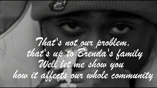 2Pac  Brendas Got A Baby lyrics on screen [upl. by Bore]