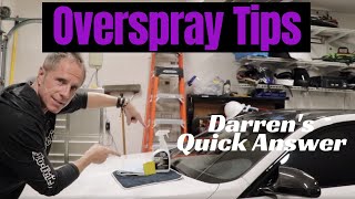 Overspray on Car Darrens quick tips for car paint overspray removal [upl. by Allicirp718]