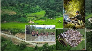 Picnic with IOKI NagalandBlocking River And cast Net fishing [upl. by Maxama]