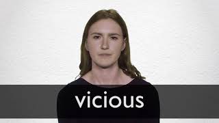 How to pronounce VICIOUS in British English [upl. by Sylvester]