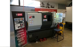 HAAS ST10 Start up amp Tool Offset  With ISCAR Craig [upl. by Illah]