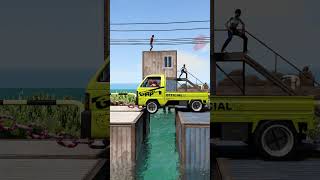 Loader Tow Small Trucks vs Containers short beamng beamngdrive beamngcrashes trucksvs [upl. by Aicemak489]