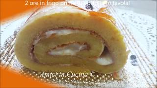 Rotolo allarancia con ripieno di ricotta e marmellata di arance [upl. by Tarkany85]