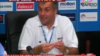 Zeljko Obradovic  Konferencija za stampu posle debakla i poraza od Francuza EP 2005 [upl. by Leagiba948]