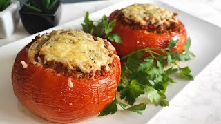 Hai pomodori in casa Prepara questa ricetta di pomodori ripieni al forno deliziosi [upl. by Heyra]