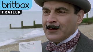 Poirot  Trailer  BritBox [upl. by Airegin]