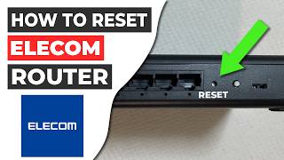 🔁 How to Reset a Router  Elecom [upl. by Selhorst]