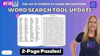 🚨Create Large Print Puzzles with A Book Creator 2Page Word Searches Made Easy🧩 [upl. by Nance905]