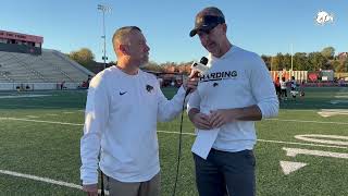 2024 Harding Football Postgame Interview after Win at East Central [upl. by Rednijar275]