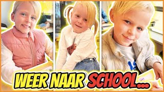 EERSTE SCHOOLDAG NA DE ZOMERVAKANTiE 2023 WEER TERUG iN HET RiTME 🧐  Bellinga Vlog 2944 [upl. by Drageruaeb728]