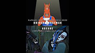 Arcane VS Bojack Horseman edit tvshows hannibal dexter breakingbad gameofthrones shorts [upl. by Aleksandr]