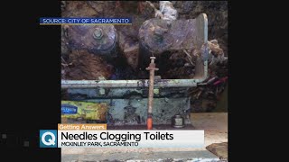 Dozens Of Hypodermic Needles Flushed Down McKinley Park Toilet [upl. by Ennalyrehc]