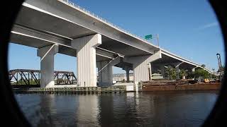 Drawbridge Jacksonville FL CSX Railroad and Florida East Coast RR [upl. by Oj]