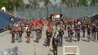 Voorthuizen military tattoo old rustic bridge march rehersal [upl. by Meluhs694]