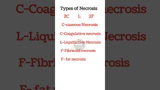 types of Necrosis pathology mnemonics necrosis ytshortsindia [upl. by Eelrebma]