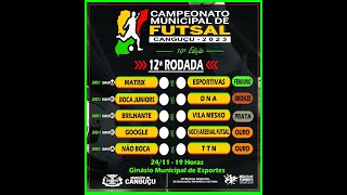 12ª Rodada  MUNICIPAL FUTSAL CANGUÇU 2023  24112023 [upl. by Atse]