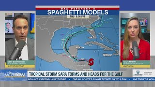 Tropical Storm Sara expected in Gulf next week [upl. by Nilam]