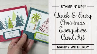 Quick amp Easy Cardmaking with the Christmas Everywhere Kit  Stampin Up® [upl. by Cami378]