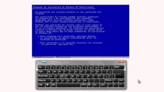 2 Como Instalar Windows XP  Crear y eliminar Particioneswmv [upl. by Thomasine]