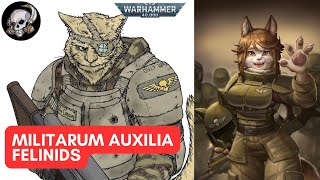 40K LORE MILITARUM AUXILIA FELINIDS [upl. by Rostand]