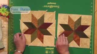 Sew Easy Lesson Howto make a Rapid Fire LeMoyne Star [upl. by Balbur]