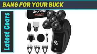 Groomie BaldiePro  Best Head Shaver with Ultimate Shaving Accessories [upl. by Junie]