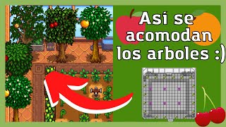 🍏¿como plantar ARBOLES en el INVERNADERO🍎 stardew valley [upl. by Akinehc]