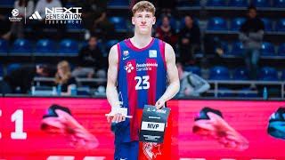 202324 EB ANGT Belgrade MVP Highlights Kasparas Jakucionis U18 FC Barcelona [upl. by Iinden]