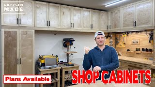 How To Build Shop Cabinets  DIY Shop Cabinets  Workshop Organization  Huge Workshop Upgrade [upl. by Aratas460]