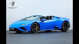 Lamborghini Huracán EVO RWD Spyder BluLeMansStylePack [upl. by Tod]