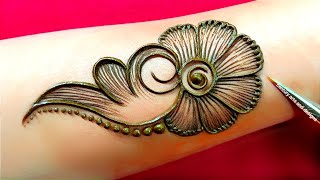 New stylish front hand mehndi design  Easy mehndi design  simple mehndi design  mehndi design [upl. by Iohk]