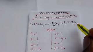 S  HNO3  H2SO4  NO2  H2O  easy step to balance the equation [upl. by Winny]