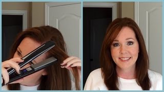 How To Style Hair with a Flat Iron volume amp lift [upl. by Ateekan]