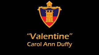 quotValentinequot by Carol Ann Duffy [upl. by Clarisse]