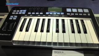 Samson Graphite 25 Controller Keyboard  Sweetwater at Winter NAMM 2013 [upl. by Ekrub]