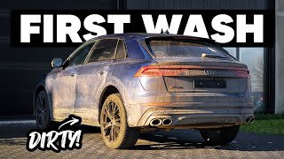 Cleaning The DIRTIEST Audi SQ8  First Winter Wash [upl. by Atinele923]