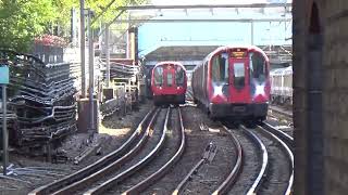 A District Line service stops at Plaistow 22 Oct 24 [upl. by Stephen]