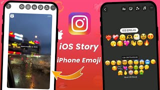 iPhone Story on Android Instagram  iOS Emoji amp Round Edge Story😍 Full iOS Instagram [upl. by Mcfarland838]