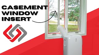 How To Install Portable Air Conditioner in Casement Window Crank out Push out Window [upl. by Deer]